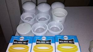lot 721 image: PVC Plumbing, Bol  Wax.