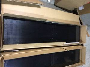 lot 9 image: Lot of 2 Ready-to-Assemble 24-Gauge Steel Freestanding Garage Cabinet in Black (36 in. W x 72 in. H x 18 in. D) by Husky Customer Returns See Pictures
