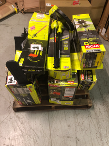 lot 15 image: Lot of Assorted Lawn Care and Power Tools by Ryobi Customer Returns See Pictures