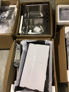 lot 17 image: Lot of 4 Mixed and Assorted Kitchen Sinks various brands models and conditions See Pictures