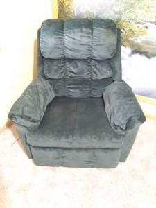 lot 4 image: Forrest Green Action Industries Swivel Rocking Recliner