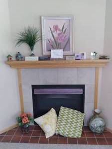 lot 33 image: Home Decor Floral Art, Vase, Pillows, and More 