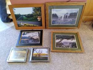 lot 54 image: Complimentary Collection of (6) Framed Wall-Art Pieces 