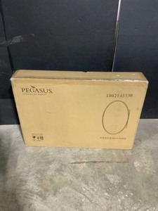lot 19 image: Pegasus 24 in. x 36 in. Recessed or Surface-Mount Oval Bathroom Medicine Cabinet with Oval Beveled Mirror. See Pictures