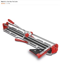 lot 27 image: Rubi 26 in. Star Max Tile Cutter. See Pictures