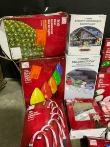 lot 47 image: Various Kinds of Christmas Lights Various Conditions. See Pictures
