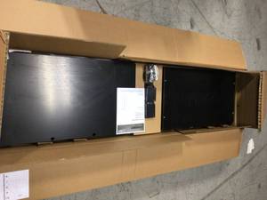 Ready-to-Assemble 24-Gauge Steel 2-Door Garage Base Cabinet in Black (28 in. W x 32 in. H x 18 in. D) by Husky Customer Returns See Pictures