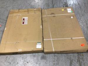 Lot of 2 42 in. H x 96 in W x 48 in. D Overhead Ceiling Mount Garage Rack by Husky Customer Returns See Pictures