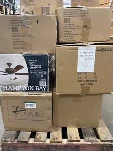 Lot of 7 assorted ceiling fans various models and conditions customer returns see pictures