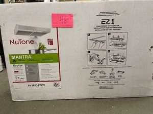 Broan-NuTone Mantra AVFS1 36 in. 375 Max Blower CFM Convertible Under-Cabinet Range Hood with Light in White