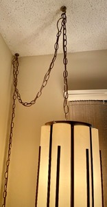 lot 61 image: Vintage Hanging Pendant Light