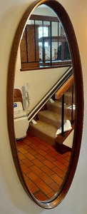 lot 95 image: Outstanding Oval Wall Mirror