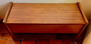 lot 96 image: Vintage Bench with Storage
