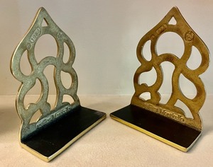 lot 76 image: Beautiful Brass Bookends