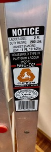 lot 75 image: Cuprum Folding Step Ladder