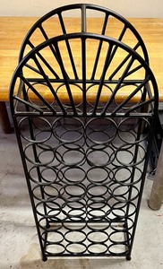 lot 125 image: Marvelous Metal Wine Rack