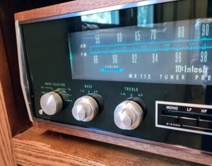 lot 15 image: McIntosh MX-112 AMFM Tuner Preamp