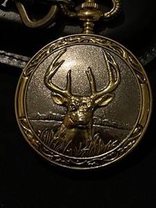 Philip Crowe Signature Series Hunters Pocket Watch with Leather Case and Fob
