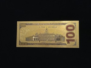Trump Commemorative Gold $100 Bill