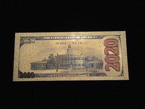 Trump Commemorative Gold 2020 Bill
