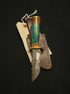 Mighty Mini Handmade Damascus Blade Hunting Knife