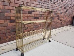 lot 5 image: Vintage Metal Bookshelf