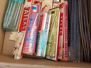 lot 30 image: Large Box of Model Railroad Track and More