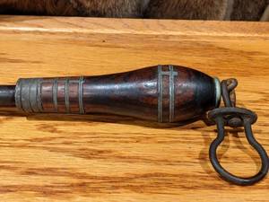 lot 27 image: Antique I. Wilson Sycamore St. Sheffield England Butchers Sharpening Steel Tool