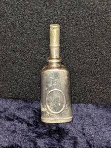 lot 76 image: Miniature Metal Snuff Bottle