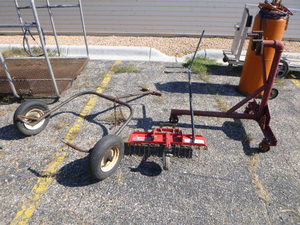 lot 12 image: Engine Stand, Thatcher, Snowmobile Dolly