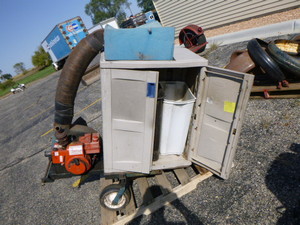 lot 15 image: Homemade Yard Vacuum Tow Behind