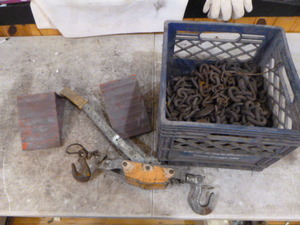 lot 109 image: Come-Along and Chains