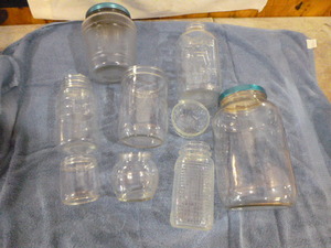 lot 177 image: Glass Jars