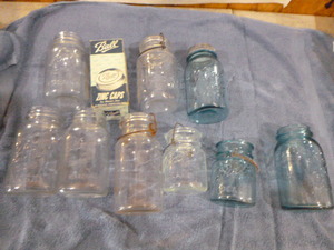 lot 178 image: Old Canning Jars