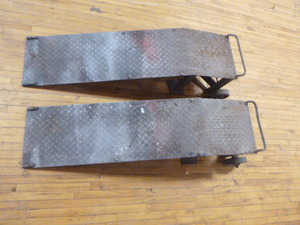 lot 198 image: Set of Homemade Steel Car Ramps