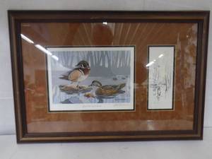 Framed Print Quiet Time - Wood Ducks