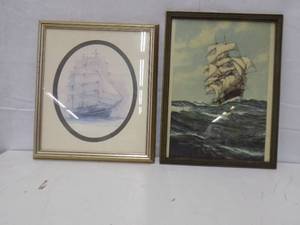 2 - Framed Ship Pictures
