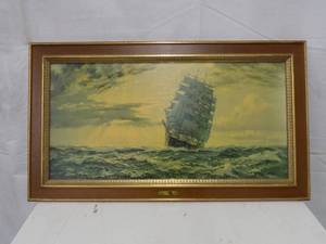 Framed Long Ship