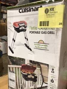 lot 28 image: Cuisinart Portable Gas Grill Customer Returns See Pictures
