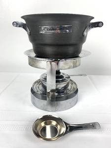 lot 202 image: Calphalon Fondue Pot with Fodue Forks and Recipie Book