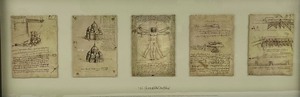 lot 272 image: Framed Prints of Leonardo da Vinci Drawings