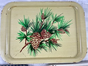 lot 259 image: Marvelous Vintage Metal Serving Trays