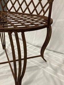 lot 10 image: Two Regal Wrought Iron Garden Chairs