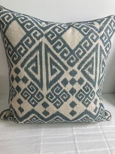 lot 17 image: Three Beautiful Decorative Pillows by Villa Home Furnishings