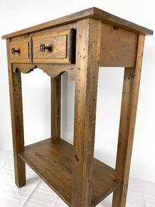 lot 209 image: Handsome Rustic Wood Entryway Table