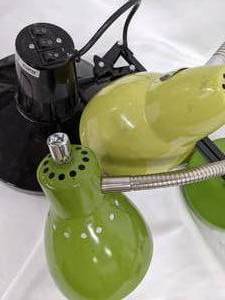 lot 315 image: Clamping Portrait Lamp and Two Gooseneck Desk Lamps  Table Lighting