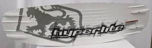lot 324 image: HyperLite Temet 138.1 Adult Wakeboard with Size Large Green Bindings - Water Ski Fun