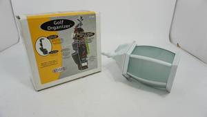 lot 94 image: Garage Tamer Golf Organizer--White Outdoor Garage Or Front Or Back Door Light Fixture