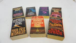 lot 104 image: Seven Stephen King Books