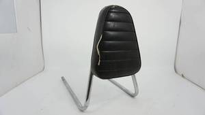 lot 130 image: Black Leather Padded  Motorcycle Seat Or Back Rest